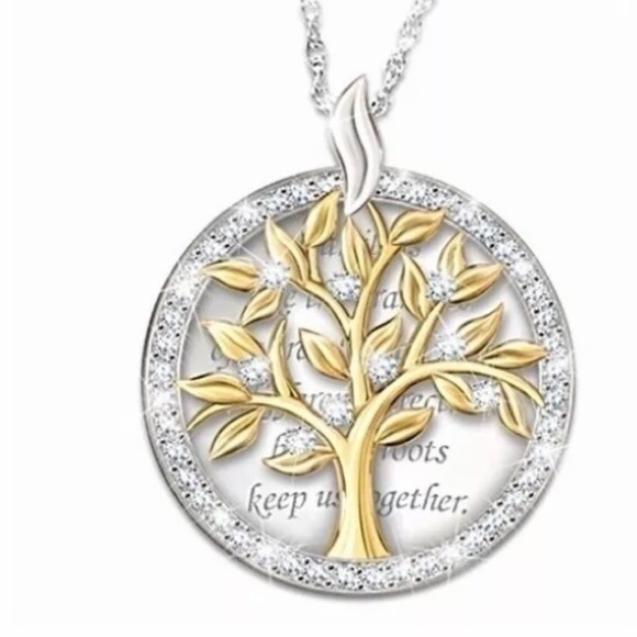 Family Tree of Life Cubic Zirconia Pendant - Picture 4 of 5